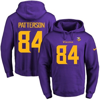 Vikings #84 Cordarrelle Patterson Purple(Gold No.) Name & Number Pullover NFL Hoodie Vikings #84 Cordarrelle Patterson Purple(Gold No.) Name & Number Pullover NFL Hoodie