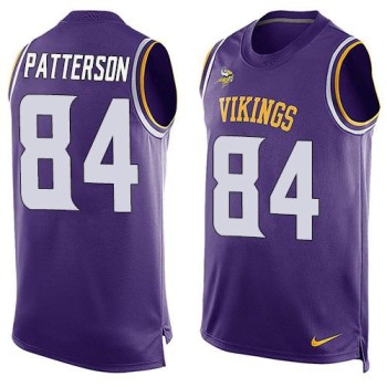 Vikings #84 Cordarrelle Patterson Purple Team Color Men's Stitched NFL Limited Tank Top Jersey