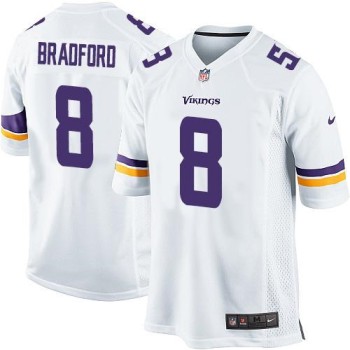 Vikings #8 Sam Bradford White Youth Stitched NFL Elite Jersey Vikings #8 Sam Bradford White Youth Stitched NFL Elite Jersey