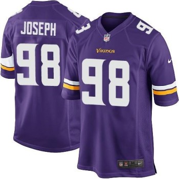 Vikings #98 Linval Joseph Purple Team Color Youth Stitched NFL Elite Jersey