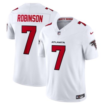 Men's Atlanta Falcons #7 Bijan Robinson White Vapor F.U.S.E. Sewn Down Limited Jersey