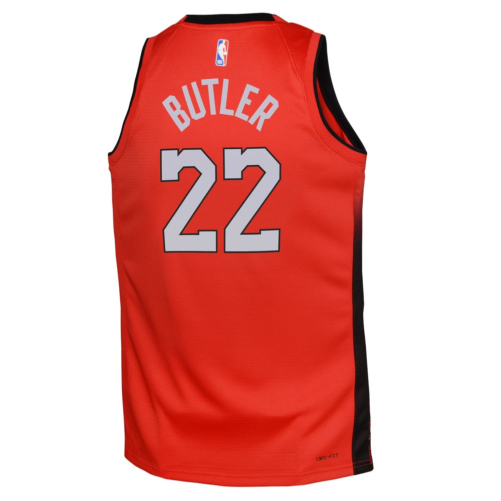Youth Miami Heat Jimmy Butler Red 2024/25 Swingman Player Jersey - City Edition