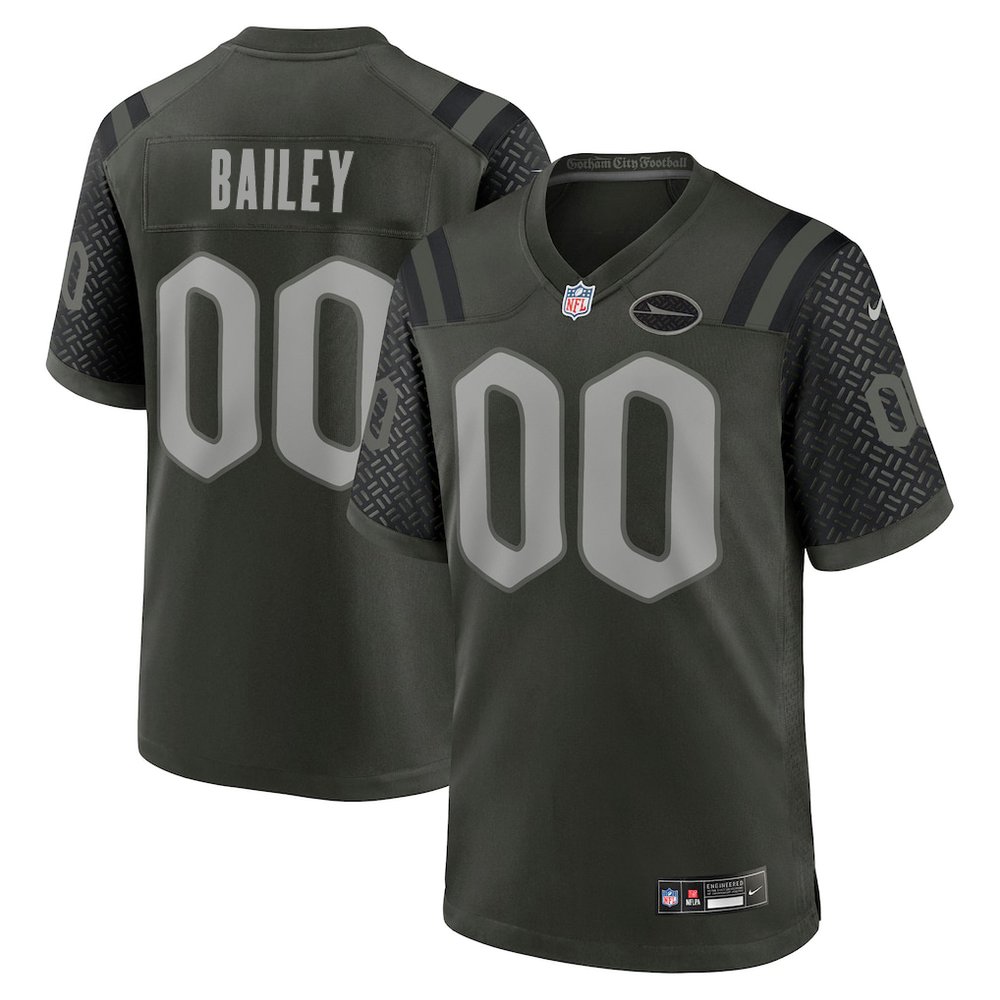 Men's New York Jets David Bailey Black 2026 NFL Draft Game Jersey Men's New York Jets David Bailey Black 2026 NFL Draft Game Jersey