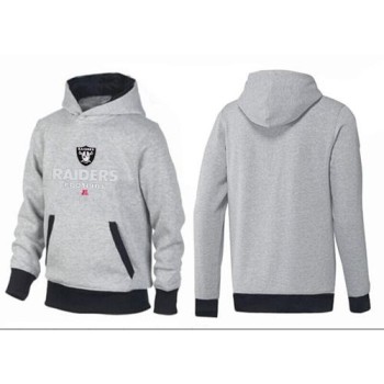 Oakland Raiders Critical Victory Pullover Hoodie Grey & Black Oakland Raiders Critical Victory Pullover Hoodie Grey & Black