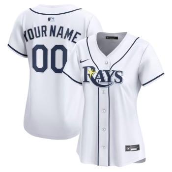 Women's Tampa Bay Rays White Stitched Baseball Custom Jersey Women's Tampa Bay Rays White Stitched Baseball Custom Jersey