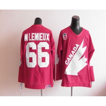 Olympic 1991 CA. #66 Mario Lemieux Red CCM Throwback Stitched NHL Jersey Olympic 1991 CA. #66 Mario Lemieux Red CCM Throwback Stitched NHL Jersey