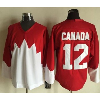 Olympic CA. #12 Canada Red/White 1972 Commemorative CCM Stitched NHL Jersey Olympic CA. #12 Canada Red/White 1972 Commemorative CCM Stitched NHL Jersey