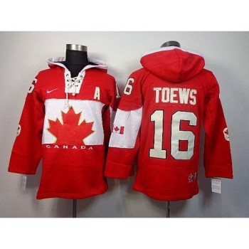 Olympic CA. #16 Jonathan Toews Red Sawyer Hooded Sweatshirt Stitched NHL Jersey Olympic CA. #16 Jonathan Toews Red Sawyer Hooded Sweatshirt Stitched NHL Jersey