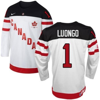 Olympic CA. #1 Roberto Luongo White 100th Anniversary Stitched NHL Jersey Olympic CA. #1 Roberto Luongo White 100th Anniversary Stitched NHL Jersey