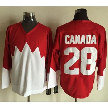 Olympic CA. #28 Canada Red/White 1972 Commemorative CCM Stitched NHL Jersey Olympic CA. #28 Canada Red/White 1972 Commemorative CCM Stitched NHL Jersey
