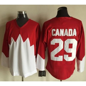 Olympic CA. #29 Canada Red/White 1972 Commemorative CCM Stitched NHL Jersey Olympic CA. #29 Canada Red/White 1972 Commemorative CCM Stitched NHL Jersey