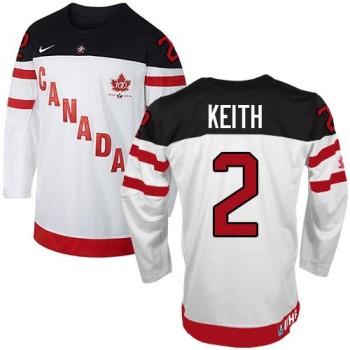 Olympic CA. #2 Duncan Keith White 100th Anniversary Stitched NHL Jersey Olympic CA. #2 Duncan Keith White 100th Anniversary Stitched NHL Jersey