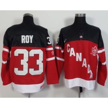 Olympic CA. #33 Patrick Roy Red 100th Anniversary Stitched NHL Jersey Olympic CA. #33 Patrick Roy Red 100th Anniversary Stitched NHL Jersey