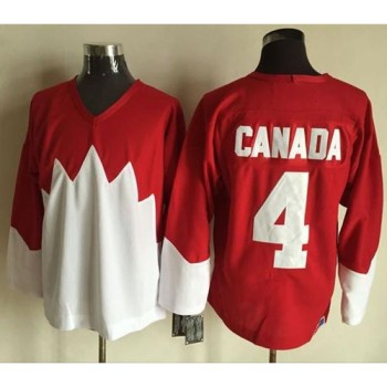 Olympic CA. #4 Canada Red/White 1972 Commemorative CCM Stitched NHL Jersey Olympic CA. #4 Canada Red/White 1972 Commemorative CCM Stitched NHL Jersey