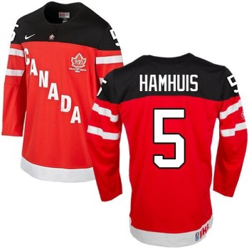 Olympic CA. #5 Dan Hamhuis Red 100th Anniversary Stitched NHL Jersey Olympic CA. #5 Dan Hamhuis Red 100th Anniversary Stitched NHL Jersey