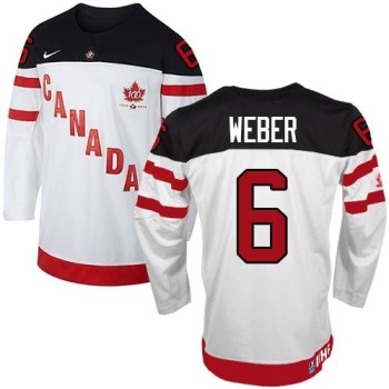 Olympic CA. #6 Shea Weber White 100th Anniversary Stitched NHL Jersey Olympic CA. #6 Shea Weber White 100th Anniversary Stitched NHL Jersey