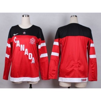 Olympic CA. Blank Red 100th Anniversary Women's Stitched NHL Jersey Olympic CA. Blank Red 100th Anniversary Women's Stitched NHL Jersey