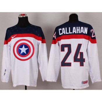 Olympic Team USA #24 Ryan Callahan White Captain America Fashion Stitched NHL Jersey Olympic Team USA #24 Ryan Callahan White Captain America Fashion Stitched NHL Jersey