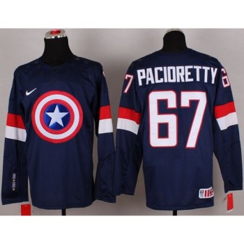 Olympic Team USA #67 Max Pacioretty Navy Blue Captain America Fashion Stitched NHL Jersey Olympic Team USA #67 Max Pacioretty Navy Blue Captain America Fashion Stitched NHL Jersey