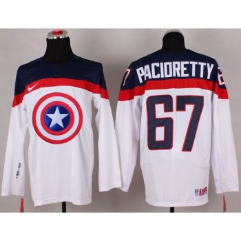 Olympic Team USA #67 Max Pacioretty White Captain America Fashion Stitched NHL Jersey Olympic Team USA #67 Max Pacioretty White Captain America Fashion Stitched NHL Jersey