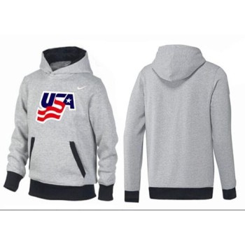 Olympic Team USA Pullover Hoodie Grey/Black Olympic Team USA Pullover Hoodie Grey/Black