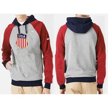 Olympic Team USA Pullover Hoodie Grey & Black Olympic Team USA Pullover Hoodie Grey & Black