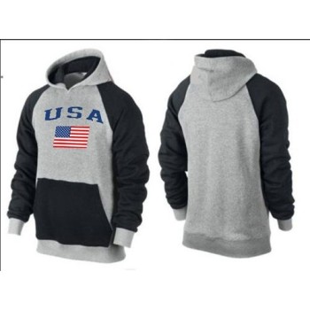 Olympic Team USA Pullover Hoodie Grey & Black Olympic Team USA Pullover Hoodie Grey & Black