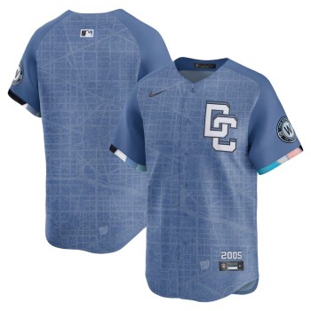 Men's Washington Nationals Nike Blue 2025 City Connect Limited Jersey Men's Washington Nationals Nike Blue 2025 City Connect Limited Jersey