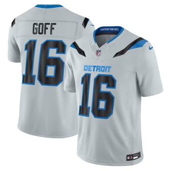 Men's Detroit Lions #16 Jared Goff Grey 2026 Rivalries Collection Vapor F.U.S.E. Limited Jersey Men's Detroit Lions #16 Jared Goff Grey 2026 Rivalries Collection Vapor F.U.S.E. Limited Jersey