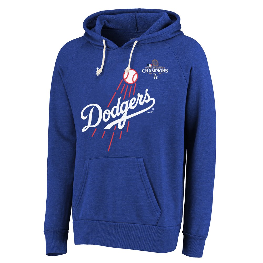 Men's Los Angeles Dodgers #17 Shohei Ohtani Threads Royal 2024 World Series Champions Hoodie