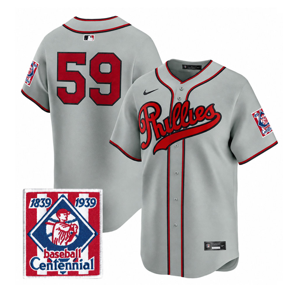 Youth Philadelphia Phillies #59 Jhoan Duran Gray Stitched Baseball Jersey