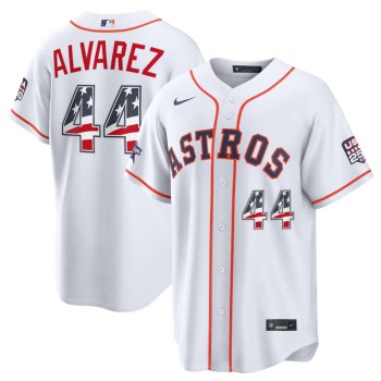 Men's Houston Astros #44 Yordan Alvarez Nike White 2026 All-Star Edition Stars & Stripes Stadium Jersey Men's Houston Astros #44 Yordan Alvarez Nike White 2026 All-Star Edition Stars & Stripes Stadium Jersey