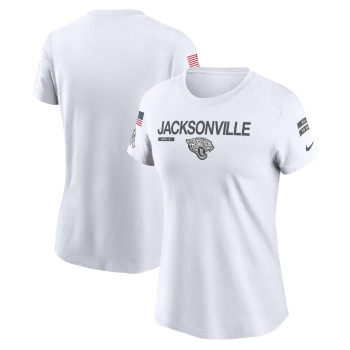 Women's Jacksonville Jaguars  White 2024 Salute To Service Legend Performance T-Shirt Women's Jacksonville Jaguars  White 2024 Salute To Service Legend Performance T-Shirt