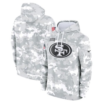 Men's San Francisco 49ers Arctic Camo 2024 Salute To Service Big & Tall Club Fleece Pullover Hoodie Men's San Francisco 49ers Arctic Camo 2024 Salute To Service Big & Tall Club Fleece Pullover Hoodie