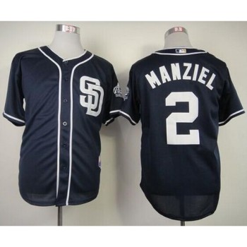 Padres #2 Johnny Manziel Navy Blue Cool Base Stitched MLB Jersey Padres #2 Johnny Manziel Navy Blue Cool Base Stitched MLB Jersey
