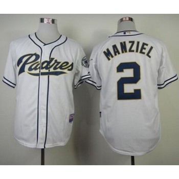 Padres #2 Johnny Manziel White Cool Base Stitched MLB Jersey Padres #2 Johnny Manziel White Cool Base Stitched MLB Jersey