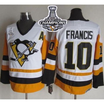 Penguins #10 Ron Francis White/Black CCM Throwback 2016 Stanley Cup Champions Stitched NHL Jersey Penguins #10 Ron Francis White/Black CCM Throwback 2016 Stanley Cup Champions Stitched NHL Jersey