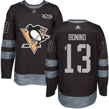 Penguins #13 Nick Bonino Black 1917-2017 100th Anniversary Stitched NHL Jersey Penguins #13 Nick Bonino Black 1917-2017 100th Anniversary Stitched NHL Jersey