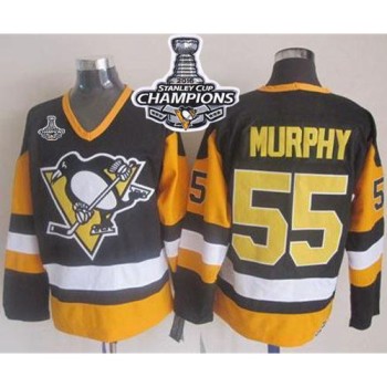 Penguins #55 Larry Murphy Black CCM Throwback 2016 Stanley Cup Champions Stitched NHL Jersey Penguins #55 Larry Murphy Black CCM Throwback 2016 Stanley Cup Champions Stitched NHL Jersey