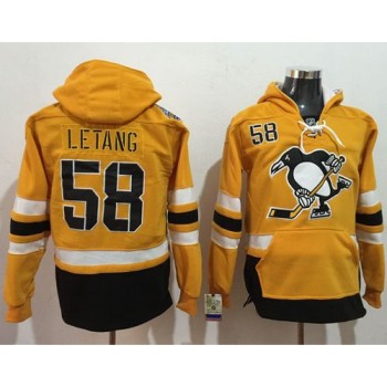 Penguins #58 Kris Letang Gold Sawyer Hooded Sweatshirt 2017 Stadium Series Stitched NHL Jersey Penguins #58 Kris Letang Gold Sawyer Hooded Sweatshirt 2017 Stadium Series Stitched NHL Jersey