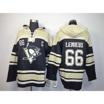 Penguins #66 Mario Lemieux Black Sawyer Hooded Sweatshirt Stitched NHL Jersey Penguins #66 Mario Lemieux Black Sawyer Hooded Sweatshirt Stitched NHL Jersey