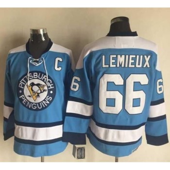 Penguins #66 Mario Lemieux Blue Alternate CCM Throwback Stitched NHL Jersey Penguins #66 Mario Lemieux Blue Alternate CCM Throwback Stitched NHL Jersey
