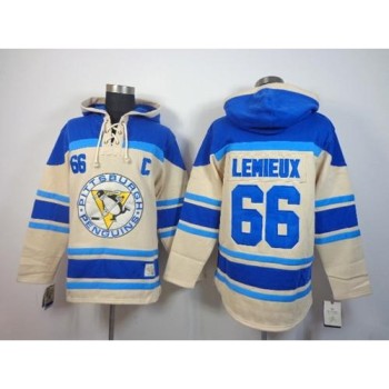 Penguins #66 Mario Lemieux Cream Sawyer Hooded Sweatshirt Stitched NHL Jersey Penguins #66 Mario Lemieux Cream Sawyer Hooded Sweatshirt Stitched NHL Jersey