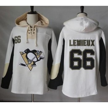 Penguins #66 Mario Lemieux White Pullover Hoodie Stitched NHL Jersey Penguins #66 Mario Lemieux White Pullover Hoodie Stitched NHL Jersey