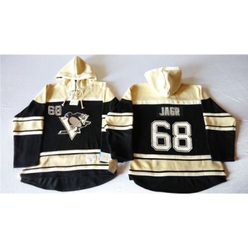 Penguins #68 Jaromir Jagr Black Sawyer Hooded Sweatshirt Stitched NHL Jersey Penguins #68 Jaromir Jagr Black Sawyer Hooded Sweatshirt Stitched NHL Jersey