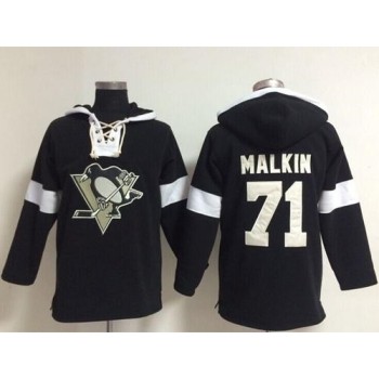 Penguins #71 Evgeni Malkin Black NHL Pullover Hoodie Penguins #71 Evgeni Malkin Black NHL Pullover Hoodie