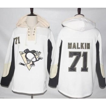 Penguins #71 Evgeni Malkin White Pullover Hoodie Stitched NHL Jersey Penguins #71 Evgeni Malkin White Pullover Hoodie Stitched NHL Jersey