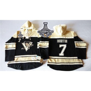 Penguins #7 Paul Martin Black Sawyer Hooded Sweatshirt 2016 Stanley Cup Champions Stitched NHL Jersey Penguins #7 Paul Martin Black Sawyer Hooded Sweatshirt 2016 Stanley Cup Champions Stitched NHL Jersey