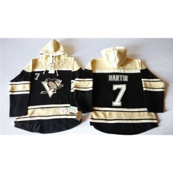 Penguins #7 Paul Martin Black Sawyer Hooded Sweatshirt Stitched NHL Jersey Penguins #7 Paul Martin Black Sawyer Hooded Sweatshirt Stitched NHL Jersey