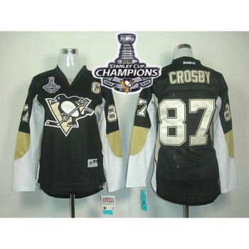 Penguins #87 Sidney Crosby Black 2016 Stanley Cup Champions Women's Home Stitched NHL Jersey Penguins #87 Sidney Crosby Black 2016 Stanley Cup Champions Women's Home Stitched NHL Jersey